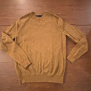 Men’s American Eagle brown/gold transitional crewneck sweater. Medium-EUC